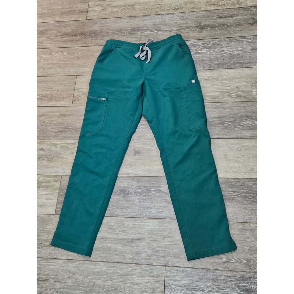 Figs Technical Collection Scrub Pants Hunter Green XS Petite TW2000P Cargo